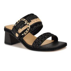 Nine West Women's Ebels Woven Block Heel Sandals